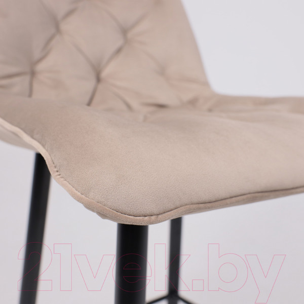 Изображение товара Стул барный AksHome Vito (бежевый велюр HLR-08/черный)