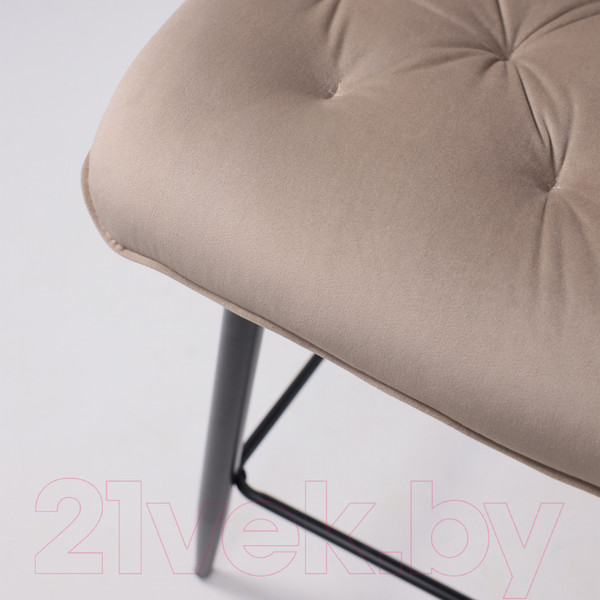 Изображение товара Стул барный AksHome Vito (бежевый велюр HLR-08/черный)
