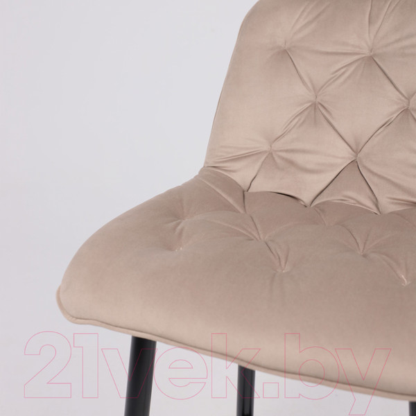 Изображение товара Стул барный AksHome Vito (бежевый велюр HLR-08/черный)