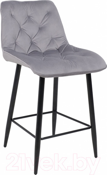 Изображение товара Стул барный AksHome Vito (светло-серый велюр HLR-20/черный)