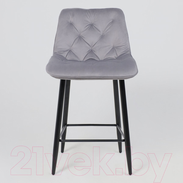 Изображение товара Стул барный AksHome Vito (светло-серый велюр HLR-20/черный)