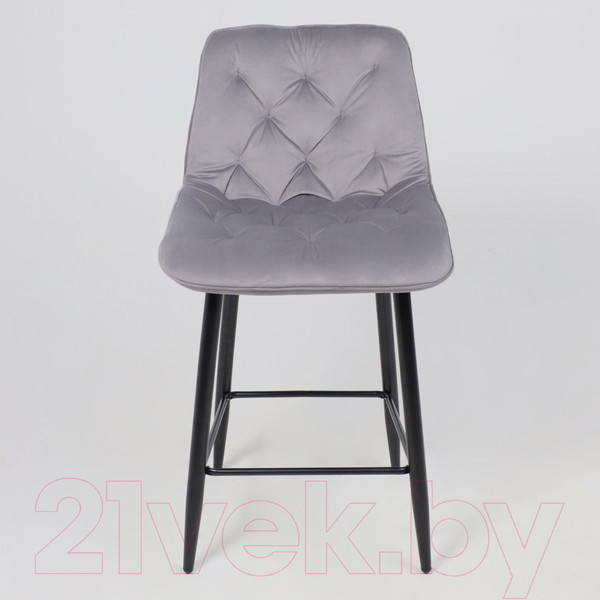 Изображение товара Стул барный AksHome Vito (светло-серый велюр HLR-20/черный)