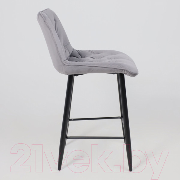 Изображение товара Стул барный AksHome Vito (светло-серый велюр HLR-20/черный)