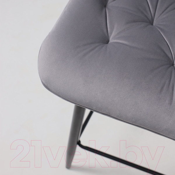 Изображение товара Стул барный AksHome Vito (светло-серый велюр HLR-20/черный)