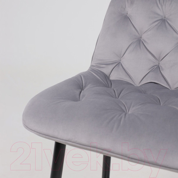 Изображение товара Стул барный AksHome Vito (светло-серый велюр HLR-20/черный)