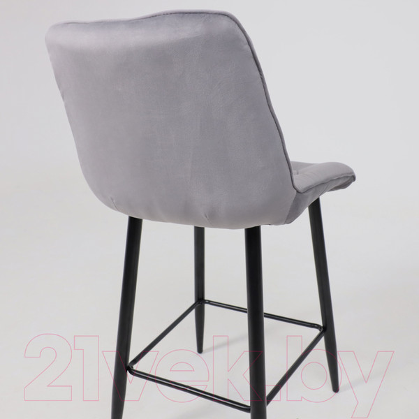 Изображение товара Стул барный AksHome Vito (светло-серый велюр HLR-20/черный)