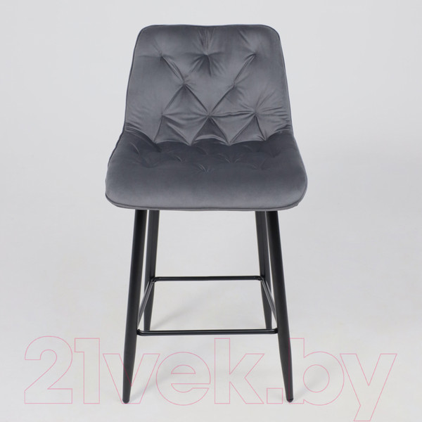 Изображение товара Стул барный AksHome Vito (серый велюр HLR-21/черный)