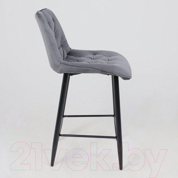 Изображение товара Стул барный AksHome Vito (серый велюр HLR-21/черный)