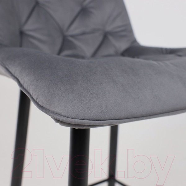 Изображение товара Стул барный AksHome Vito (серый велюр HLR-21/черный)