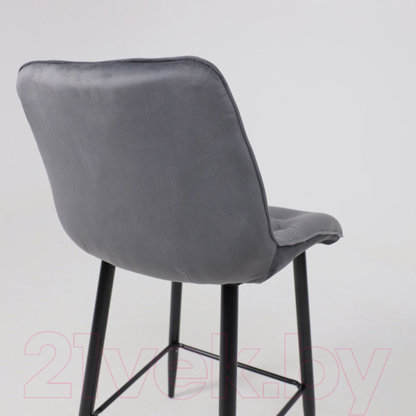 Изображение товара Стул барный AksHome Vito (серый велюр HLR-21/черный)