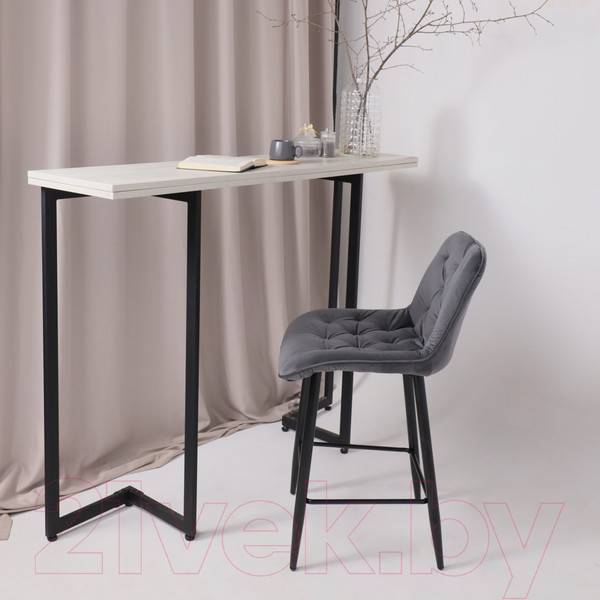 Изображение товара Стул барный AksHome Vito (серый велюр HLR-21/черный)