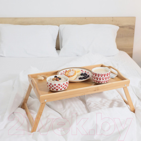 Изображение товара Чашка AksHome Love Print (красный принт)