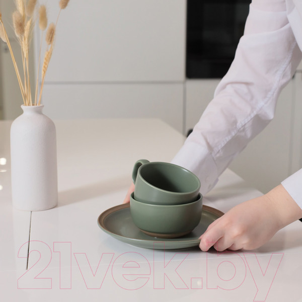 Изображение товара Чашка AksHome Sand Edge (болотный)