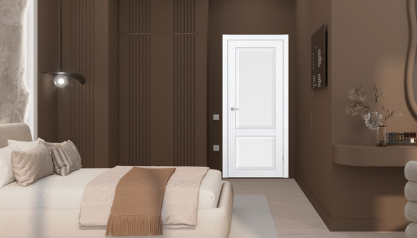 Изображение товара Дверь межкомнатная Contur KX 92 ДГ 80x200 (белый полипропилен)