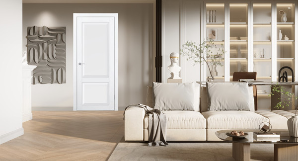 Изображение товара Дверь межкомнатная Contur KX 92 ДГ 80x200 (белый полипропилен)