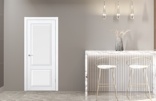 Изображение товара Дверь межкомнатная Contur KX 92 ДГ 80x200 (белый полипропилен)