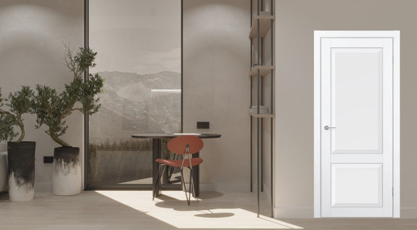 Изображение товара Дверь межкомнатная Contur KX 92 ДГ 80x200 (белый полипропилен)