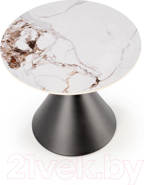 Изображение товара Журнальный столик Halmar Goretti S / V-CH-GORETTI_S-LAW (белый мрамор/черный)