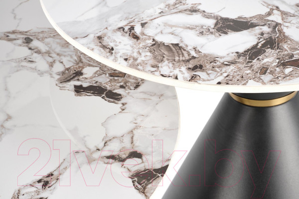 Изображение товара Журнальный столик Halmar Goretti S / V-CH-GORETTI_S-LAW (белый мрамор/черный)