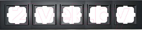 Изображение товара Рамка для выключателей и розеток Ovivo Mina 401-170000-250 (черный)