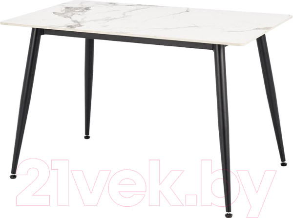Изображение товара Обеденный стол Halmar Emilio / V-CH-EMILIO_120-ST (белый мрамор/черный)