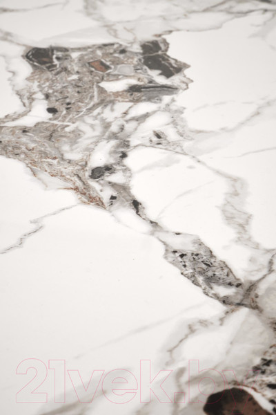 Изображение товара Обеденный стол Halmar Emilio / V-CH-EMILIO_120-ST (белый мрамор/черный)