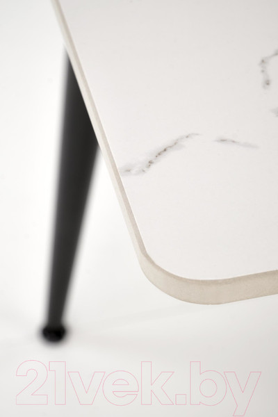 Изображение товара Обеденный стол Halmar Emilio / V-CH-EMILIO_120-ST (белый мрамор/черный)