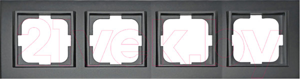 Изображение товара Рамка для выключателей и розеток Ovivo Mina 401-170000-228 (черный)