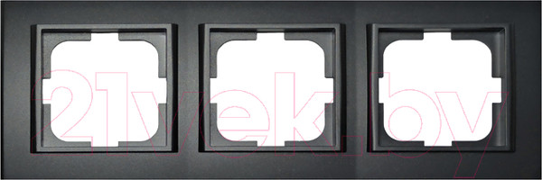 Изображение товара Рамка для выключателей и розеток Ovivo Mina 401-170000-227 (черный)