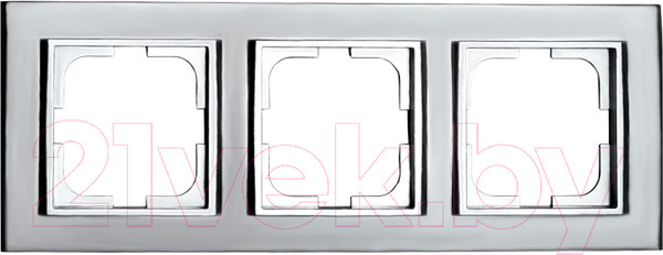 Изображение товара Рамка для выключателей и розеток Ovivo Mina 401-100000-227 (серебристый)