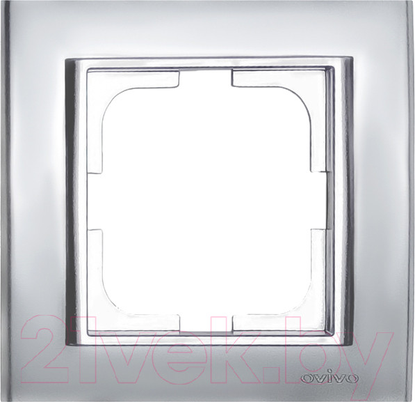 Изображение товара Рамка для выключателей и розеток Ovivo Mina 401-100000-096 (серебристый)