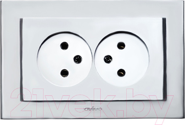 Изображение товара Розетка Ovivo Mina 401-100300-908 (серебристый)