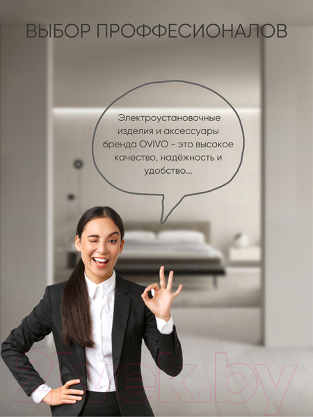 Изображение товара Розетка Ovivo Mina 401-170300-908 (черный)