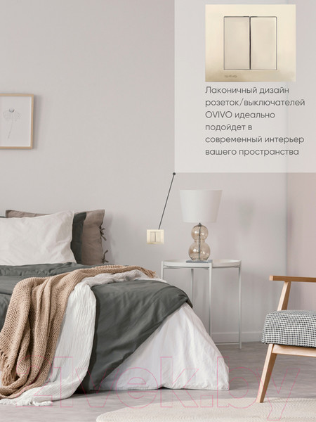 Изображение товара Выключатель Ovivo 600-000213-202 (антрацит)