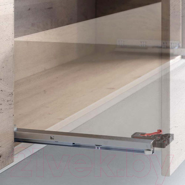 Изображение товара Комплект направляющих мебельных Samet Smart Slide Push Open / 127230307 (полного выдвижения 550мм)