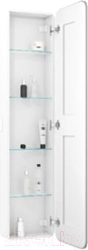 Изображение товара Шкаф-пенал для ванной EQUIL Зеркальный подвесной Soldi Led 40