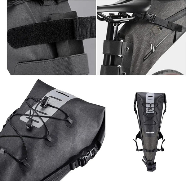 Изображение товара Сумка велосипедная RockBros AS-012 (темно-серый)