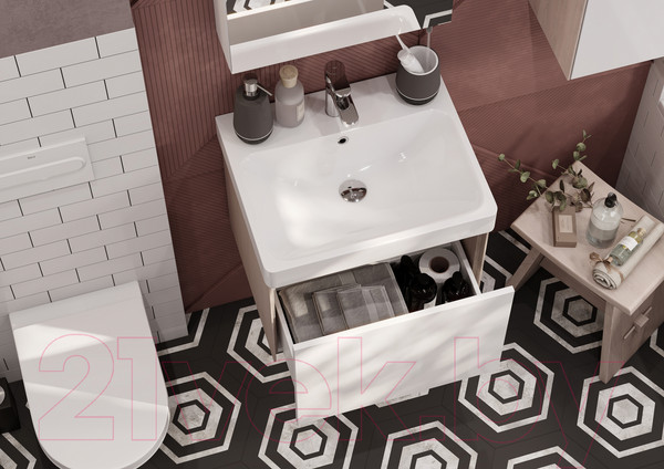 Изображение товара Тумба с умывальником Акватон Асти 55 (1A2631V0AX2B0)