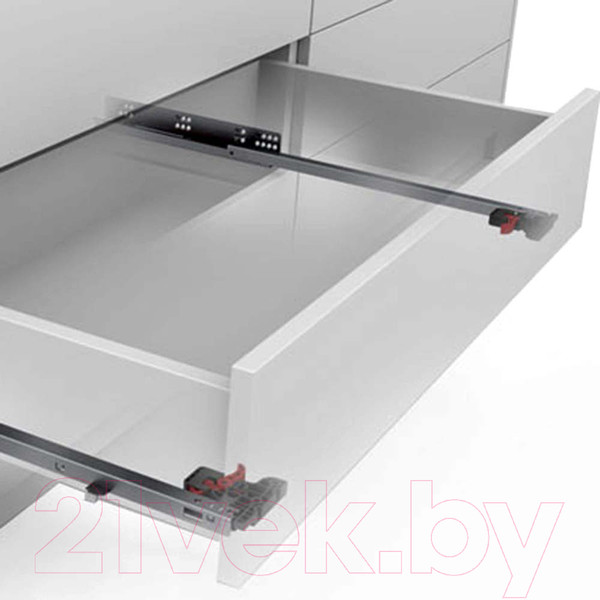 Изображение товара Комплект направляющих мебельных Samet Slidea Push Open / 12723615 (частичного выдвижения 450мм)