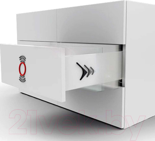 Изображение товара Комплект направляющих мебельных Samet Slidea Push Open / 12723616 (частичного выдвижения 500мм)