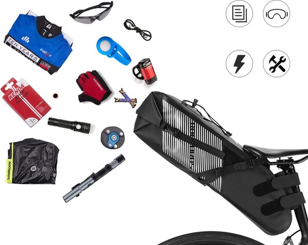 Изображение товара Сумка велосипедная RockBros AS-013 (черный/серый)