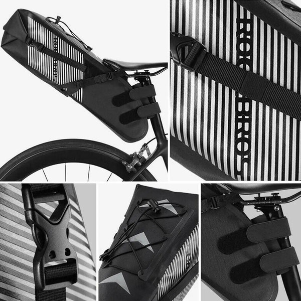 Изображение товара Сумка велосипедная RockBros AS-013 (черный/серый)