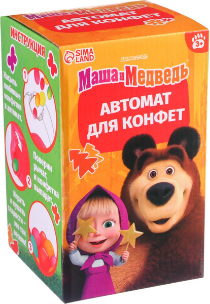 Изображение товара Игрушка детская Маша и медведь Автомат для конфет / 9461666