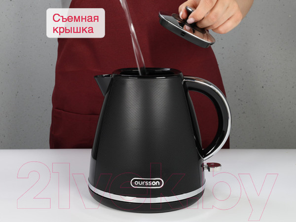 Изображение товара Электрочайник Oursson KE1718P/BL