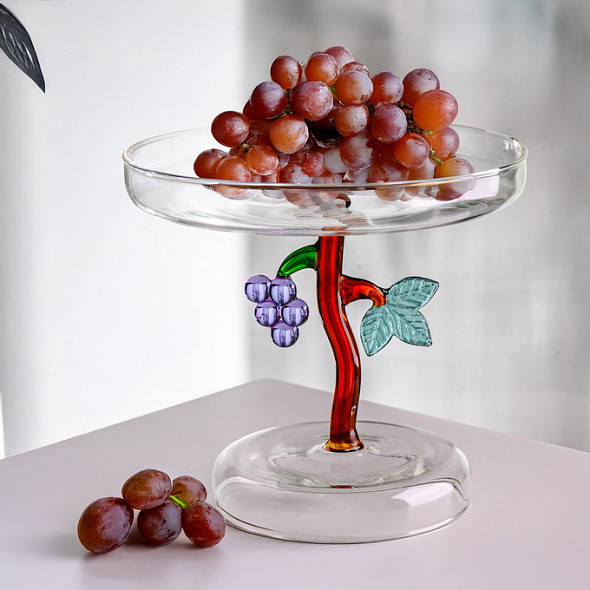 Изображение товара Блюдо Ichendorf Milano Fruits & Flowers 09354257 (виноград, с крышкой)