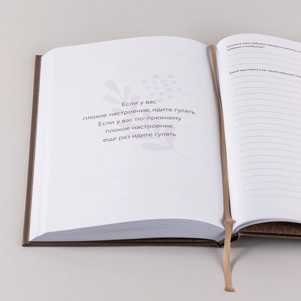 Изображение товара Записная книжка Альпина Дневник заботы о себе / 9785961496604 (пепельно-коричневый)