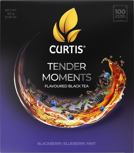 Изображение товара Чай пакетированный Curtis Tender Moments Черный байховый (100пак)