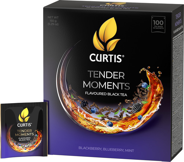 Изображение товара Чай пакетированный Curtis Tender Moments Черный байховый (100пак)