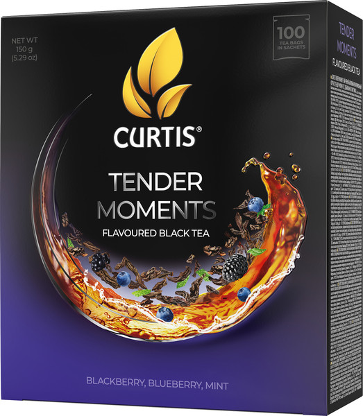 Изображение товара Чай пакетированный Curtis Tender Moments Черный байховый (100пак)