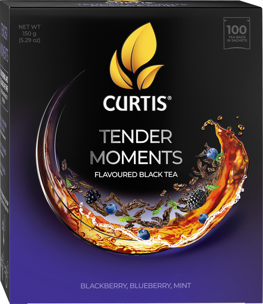 Изображение товара Чай пакетированный Curtis Tender Moments Черный байховый (100пак)